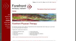 Desktop Screenshot of forefrontphysicaltherapy.com